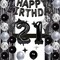 32 Inch 21 Balloon Numbers, Happy Birthday Balloons Banner 16 Inch Foil Letters Balloon